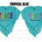 Personalized TEACH Varsity Letter Shirt
