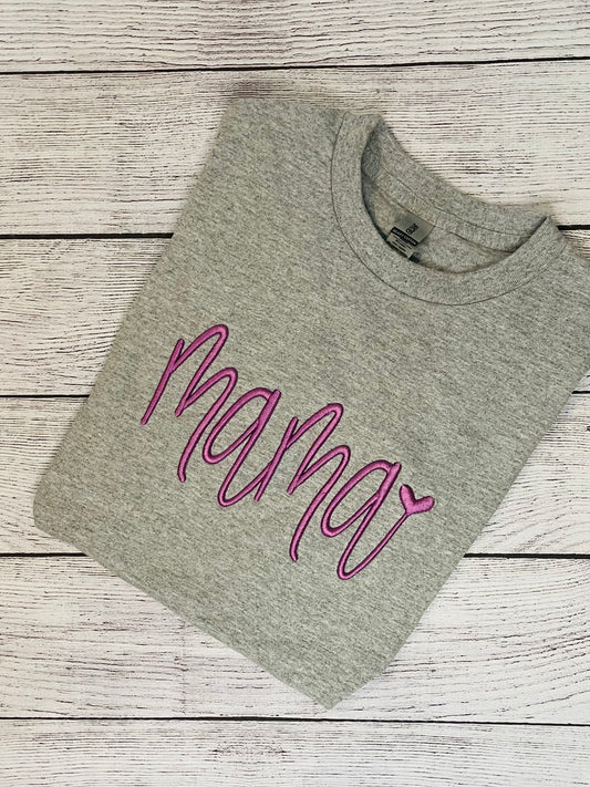 3D Mama Puff Shirt with heart
