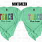 Personalized TEACH Varsity Letter Shirt