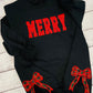 Merry Varsity Letter Crewneck