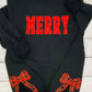 Merry Varsity Letter Crewneck