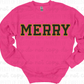 MERRY Varsity Letter Crewneck