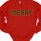 MERRY Varsity Letter Crewneck