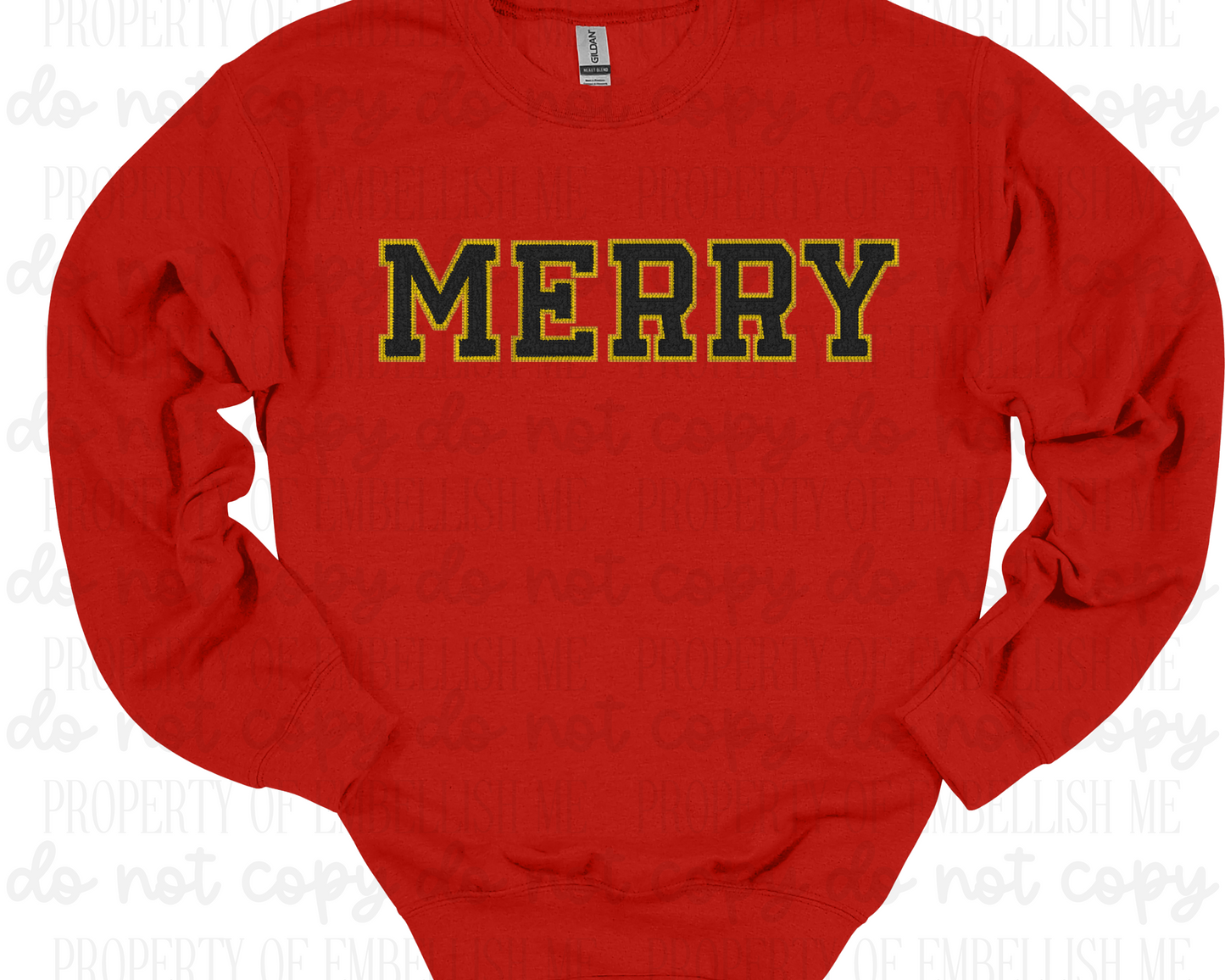 MERRY Varsity Letter Crewneck
