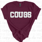 Personalized Faux Chenille Letter Shirt