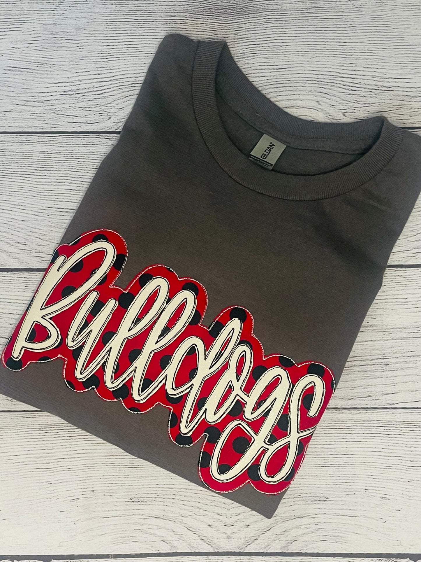 Georgia Bulldogs Applique Shirt