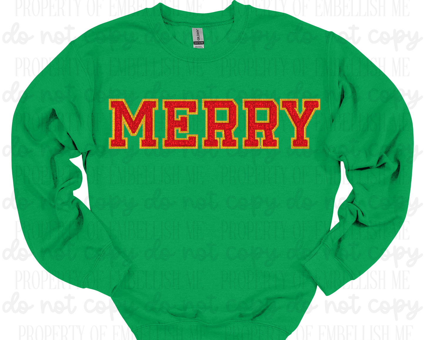 MERRY Varsity Letter Crewneck