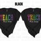 Personalized TEACH Varsity Letter Shirt
