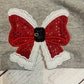 Santa Hat Monogram with Santa Bow