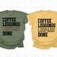 Coffee, Leggings, Leopard, Done Shirt