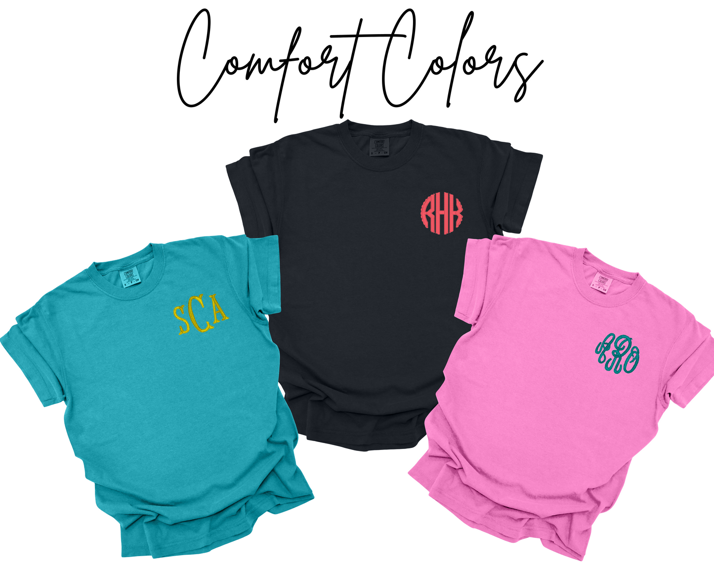 Adult Monogramed Comfort Color T-shirt
