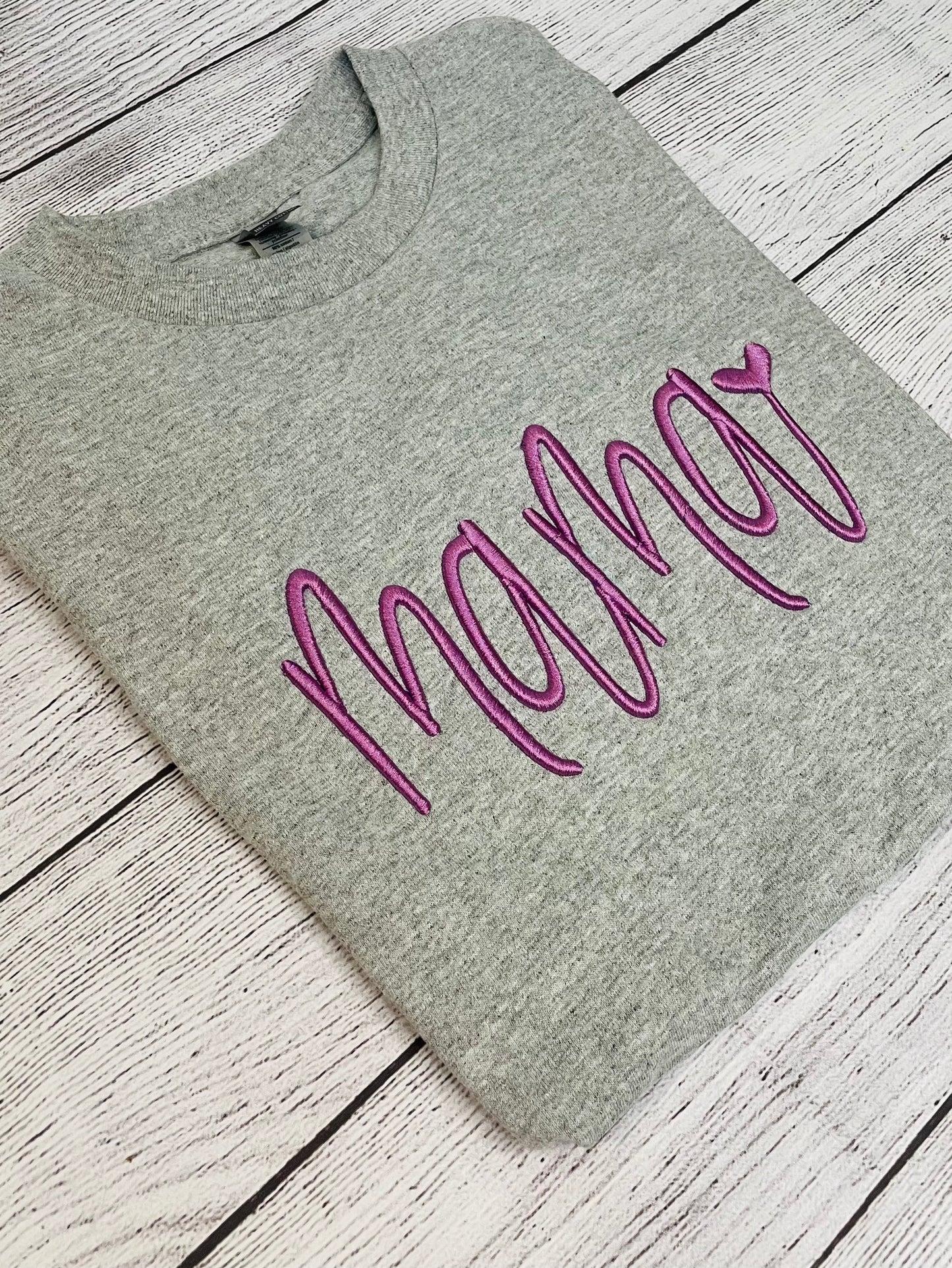 3D Mama Puff Shirt with heart