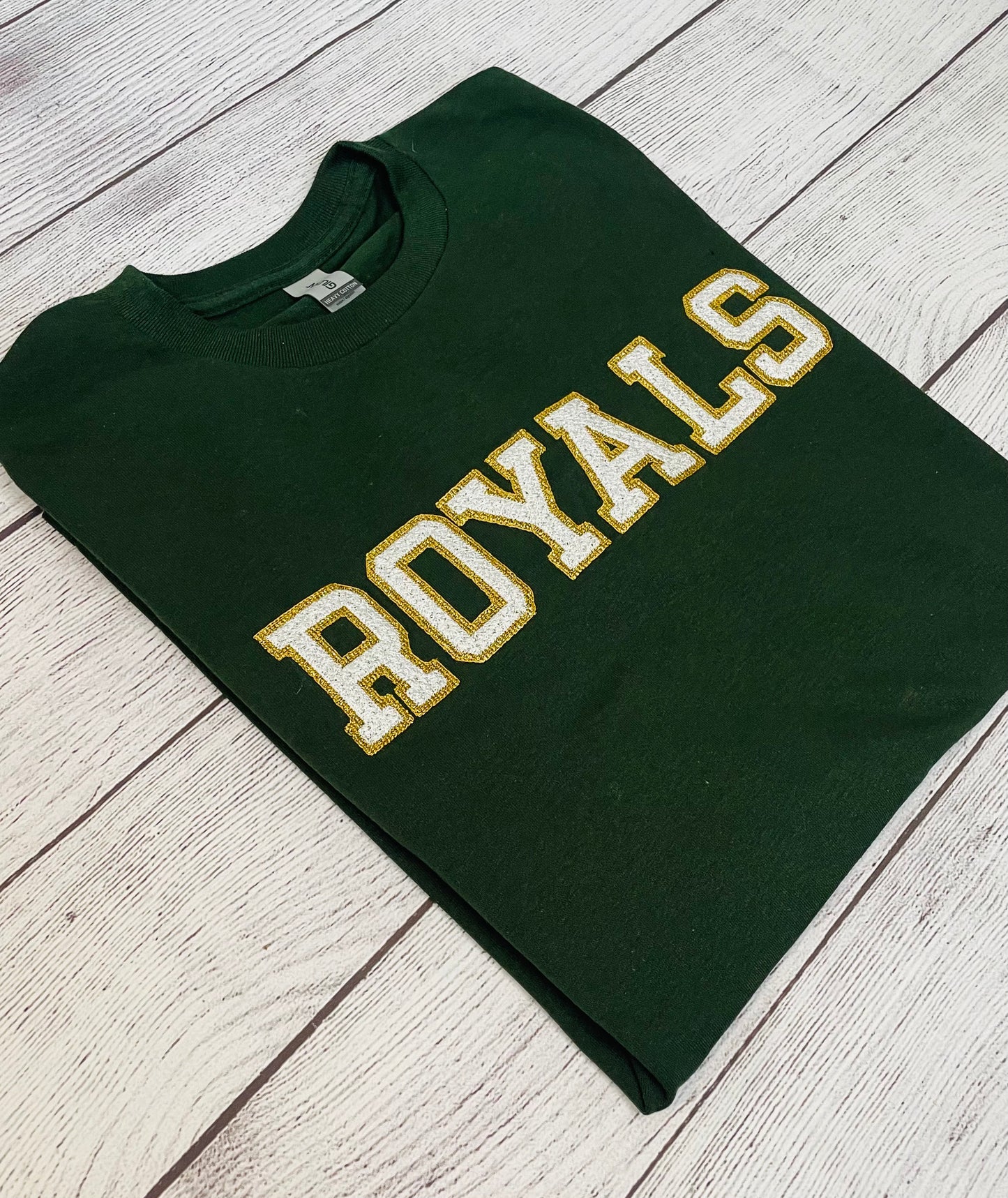 Personalized Faux Chenille Letter Shirt